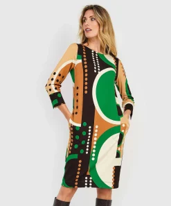 Kyra Jurk Grafische Print Merel
