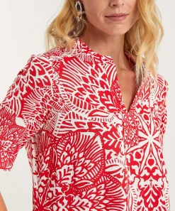 Kyra Jurk Linnenmix Two-Tone Leonie
