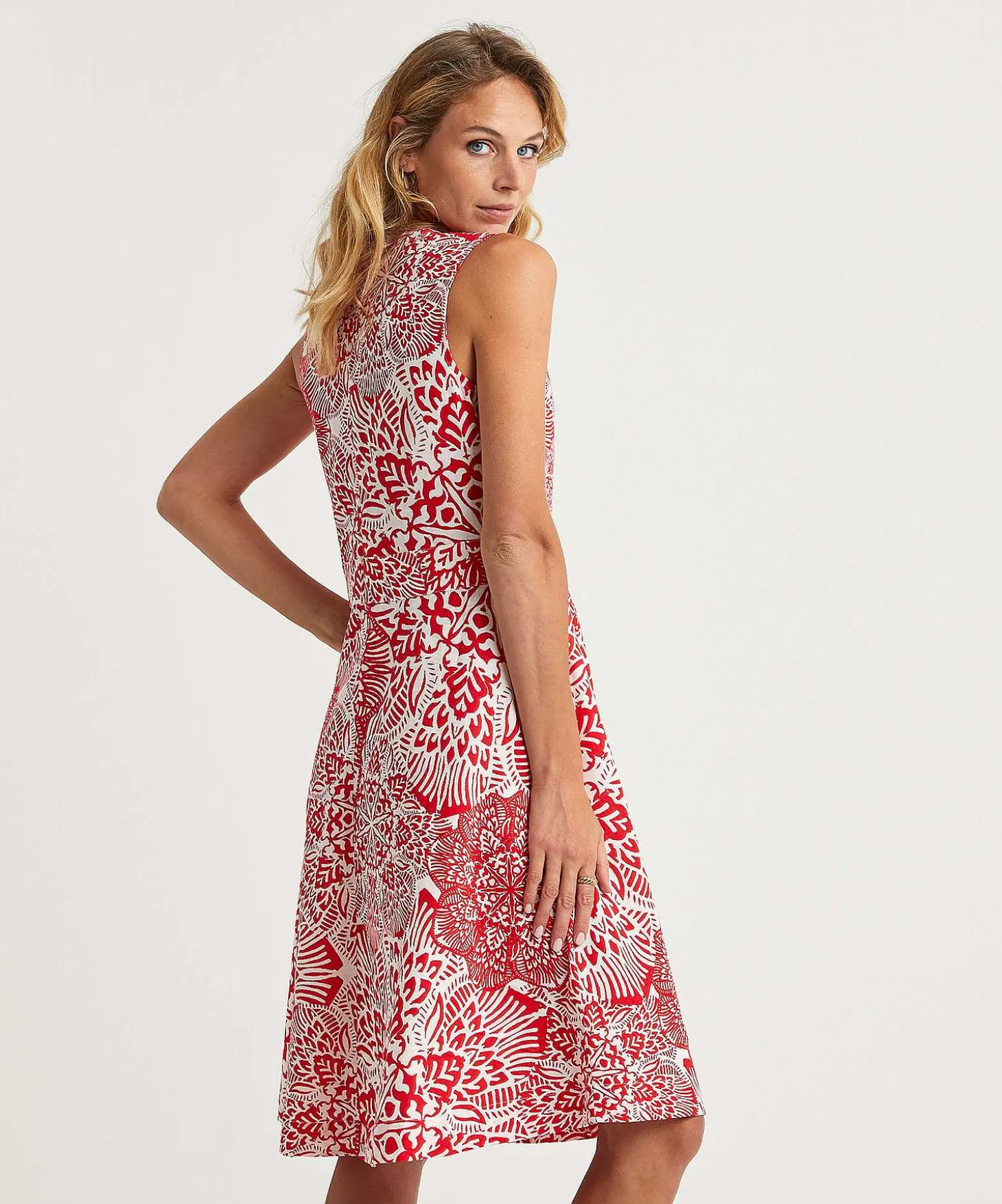 Kyra Jurk Linnenmix Two-Tone Jorieke