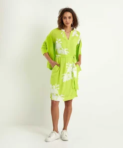 Kyra Jurk Met Ceintuur Bloemenprint Gezina