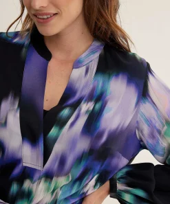 Kyra Jurk Met Ceintuur Faded Flower Print Willy