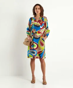 Kyra Jurk Met Ceintuur Multicolor Esmee
