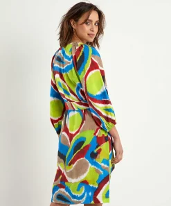Kyra Jurk Met Ceintuur Multicolor Esmee