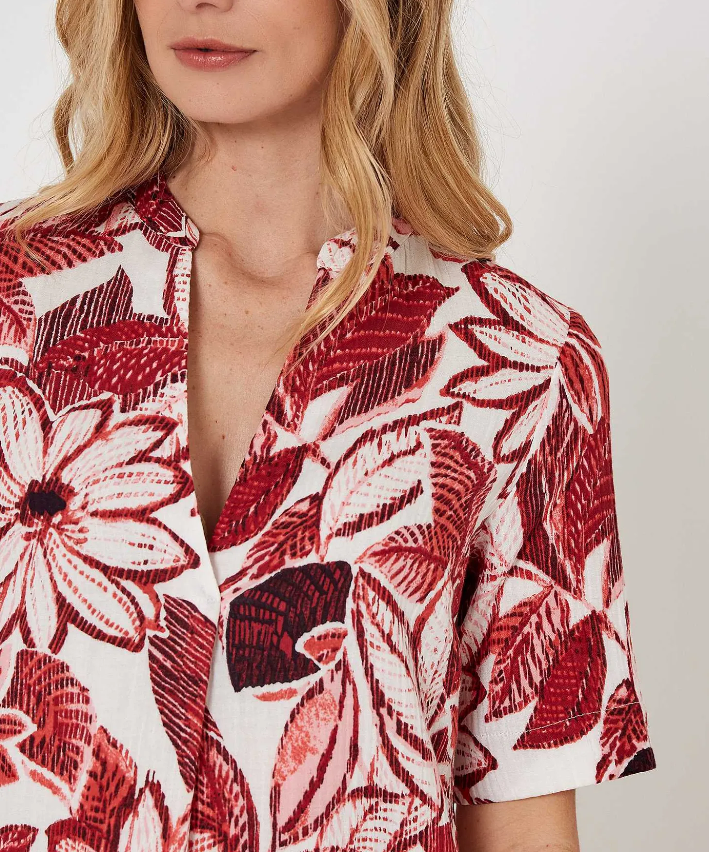 Kyra Jurk Red Flower Lana