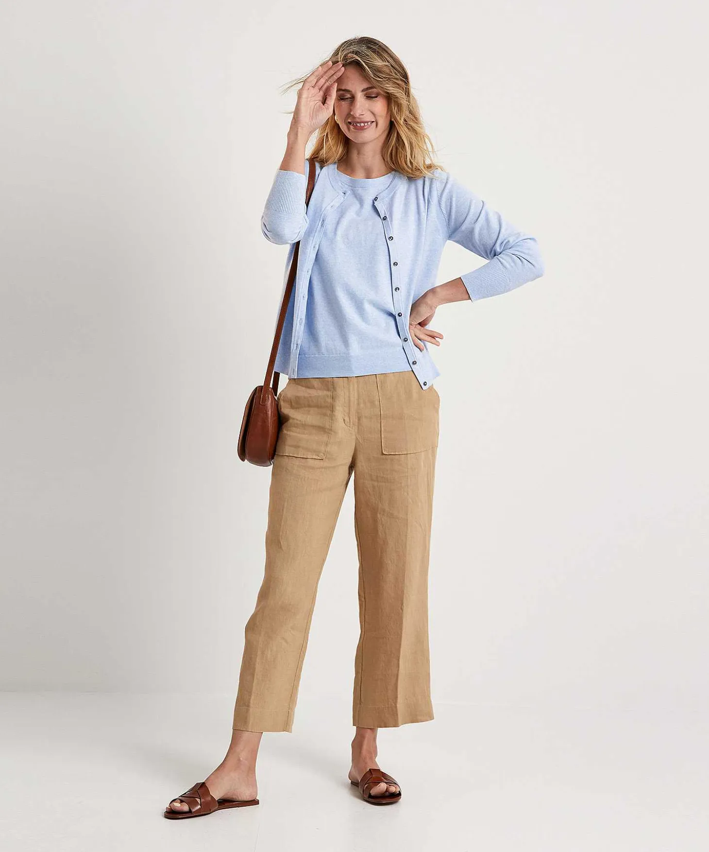 Kyra Linnen Cropped Broek Lucia
