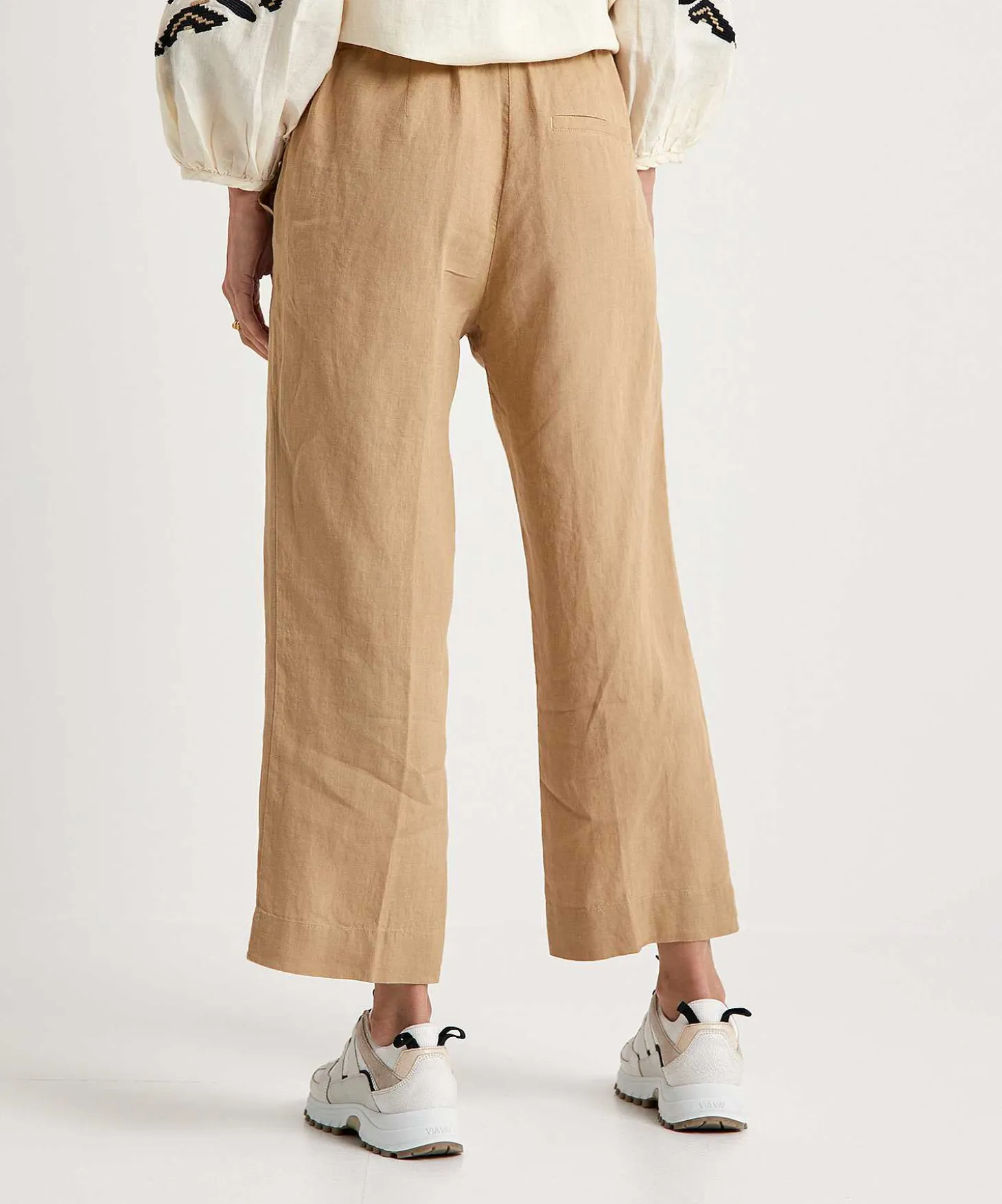 Kyra Linnen Cropped Broek Lucia