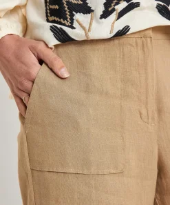 Kyra Linnen Cropped Broek Lucia