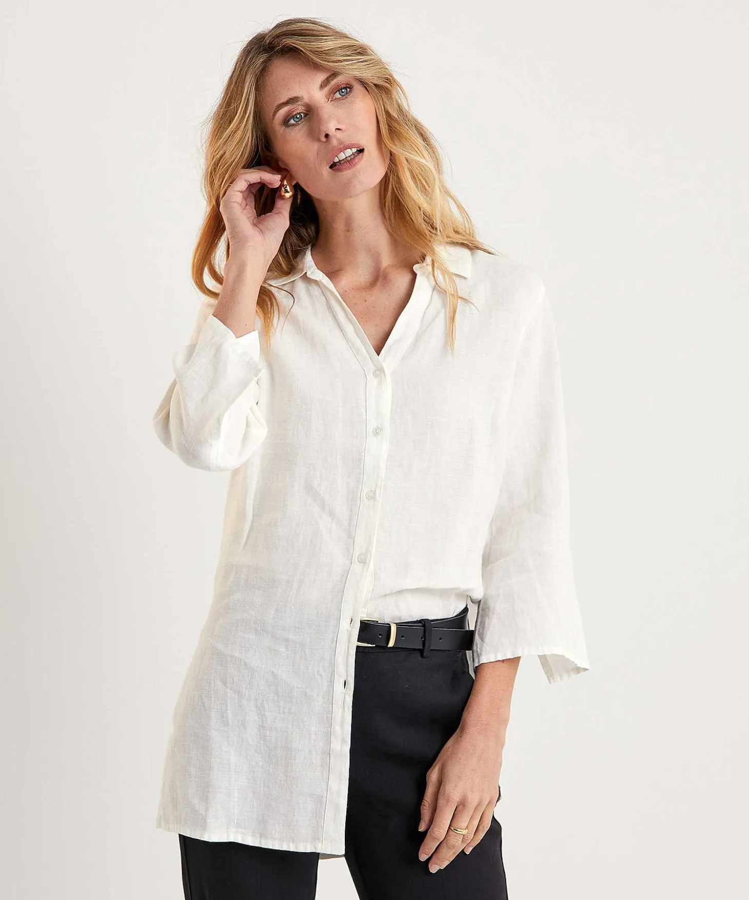 Kyra Linnen Tuniekblouse Liza