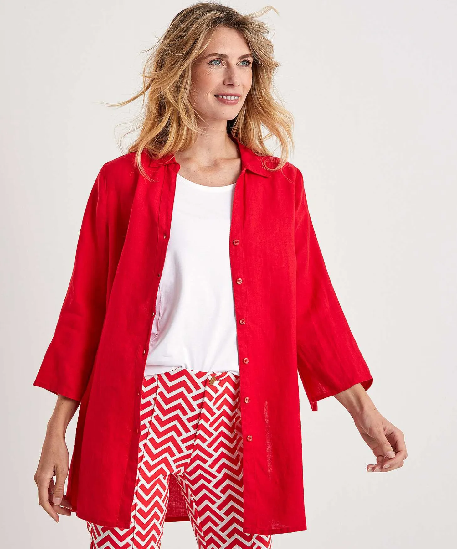 Kyra Linnen Tuniekblouse Liza