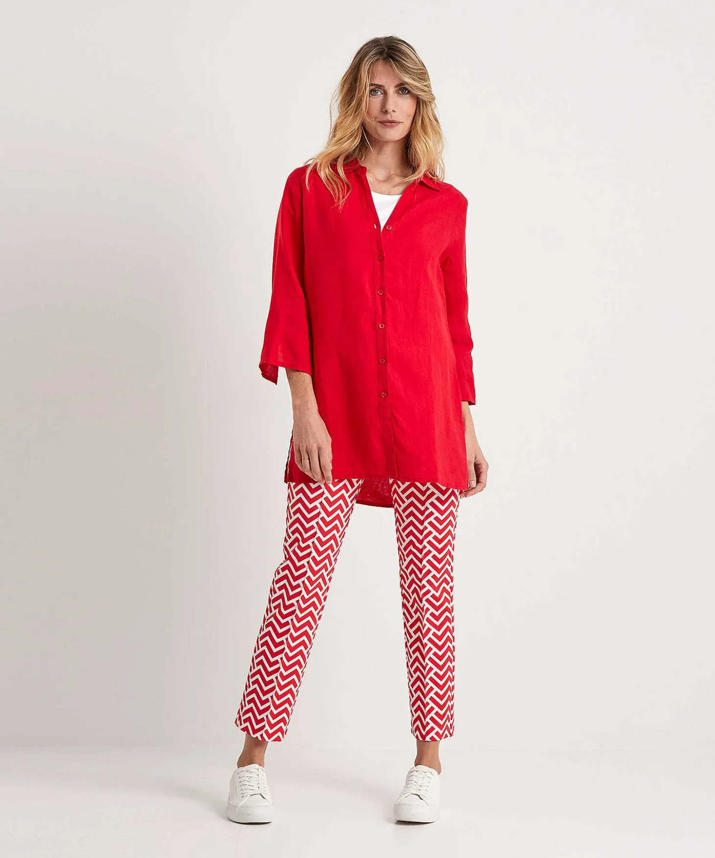 Kyra Linnen Tuniekblouse Liza
