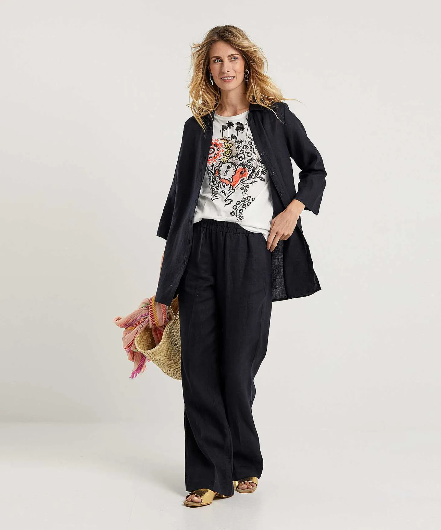 Kyra Linnen Tuniekblouse Liza