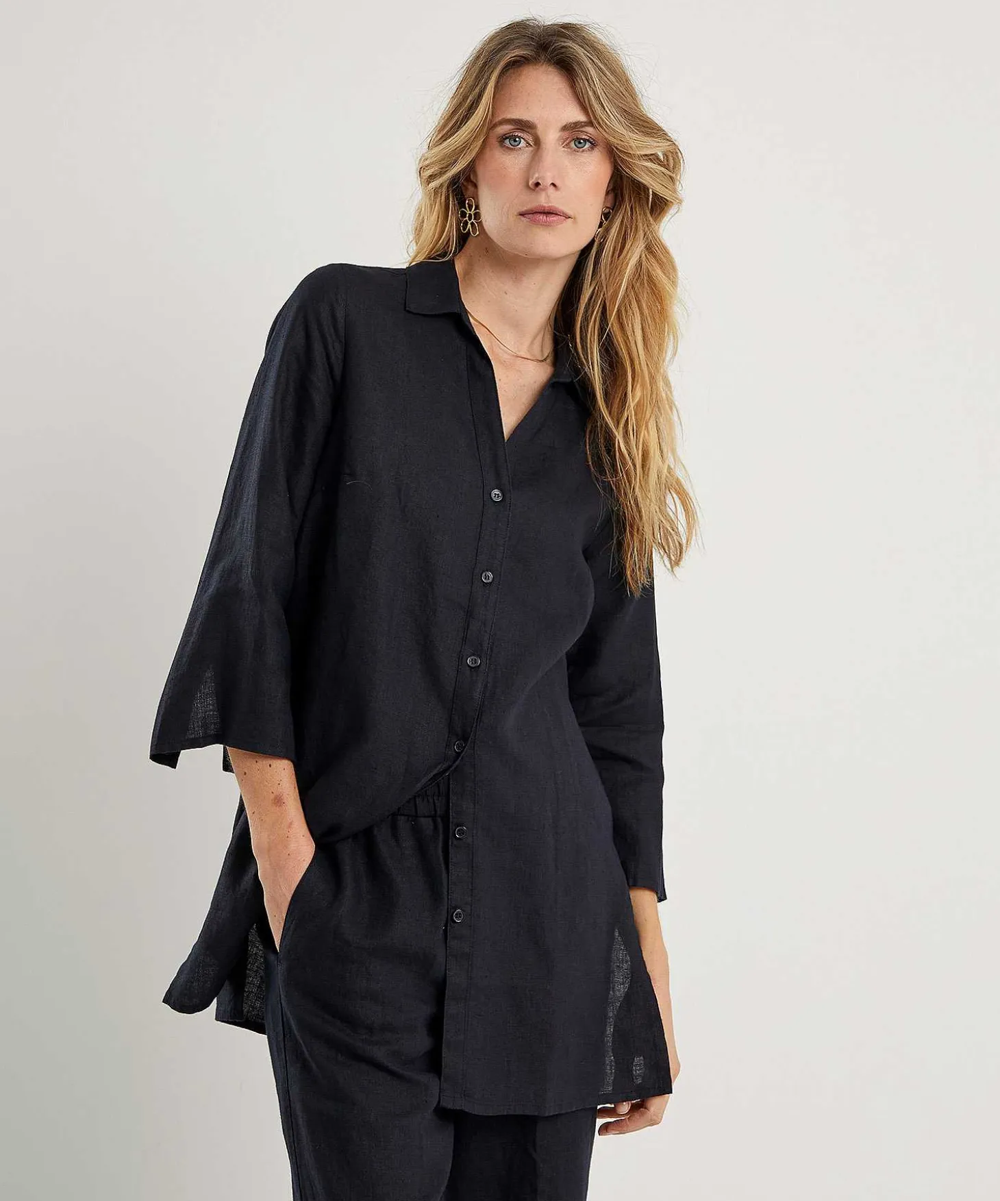 Kyra Linnen Tuniekblouse Liza