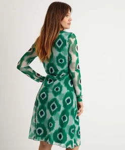 Kyra Mesh Jurk Tie-Dye Sonja