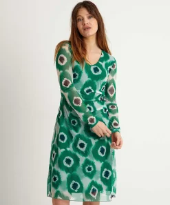 Kyra Mesh Jurk Tie-Dye Sonja