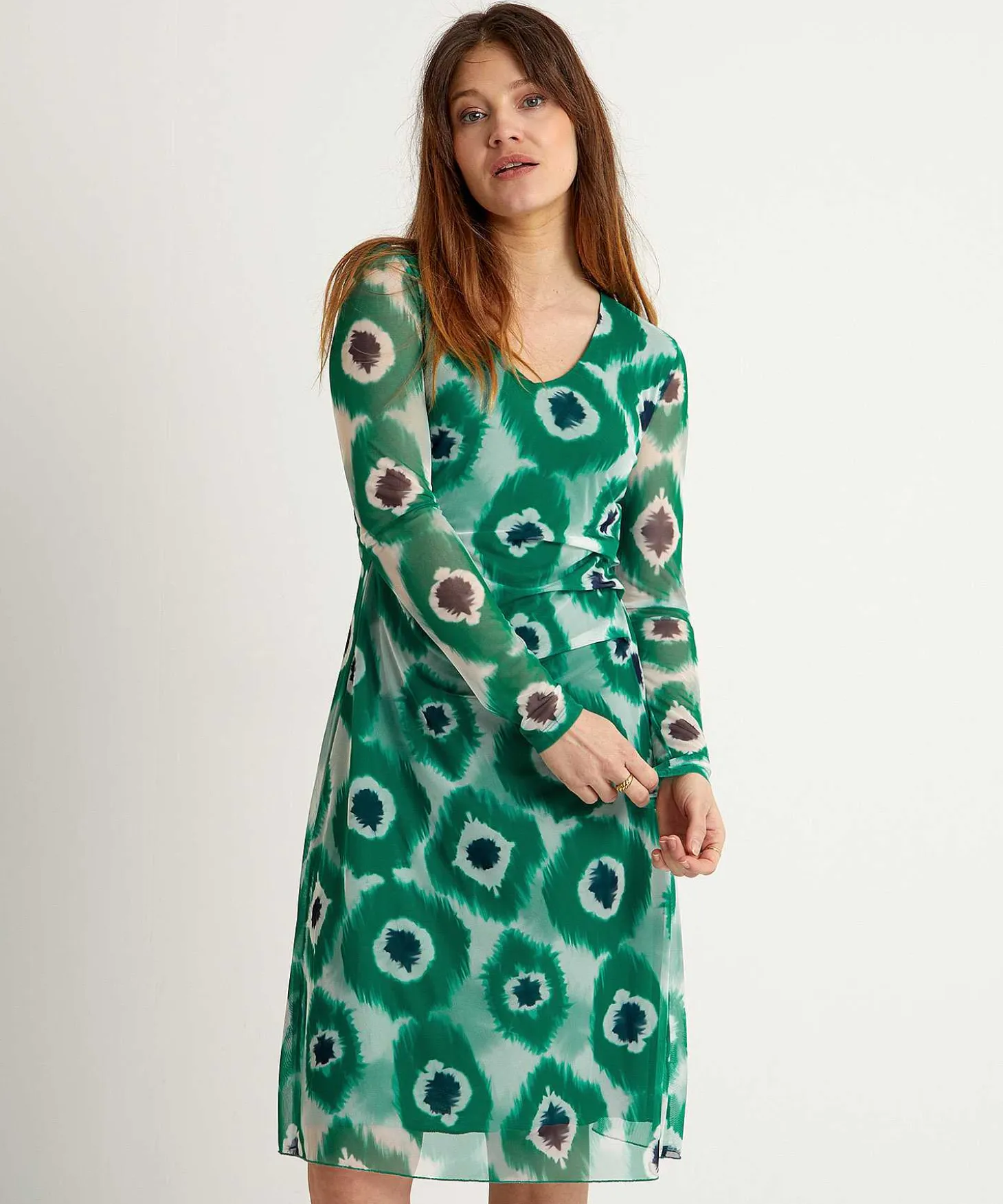 Kyra Mesh Jurk Tie-Dye Sonja