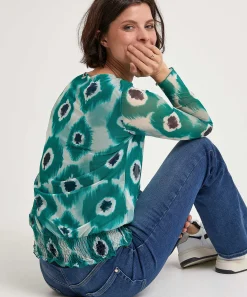 Kyra Mesh Top Tie-Dye Simone