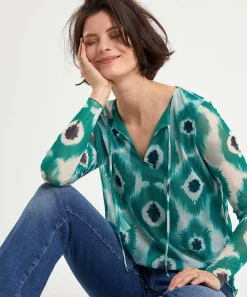 Kyra Mesh Top Tie-Dye Simone