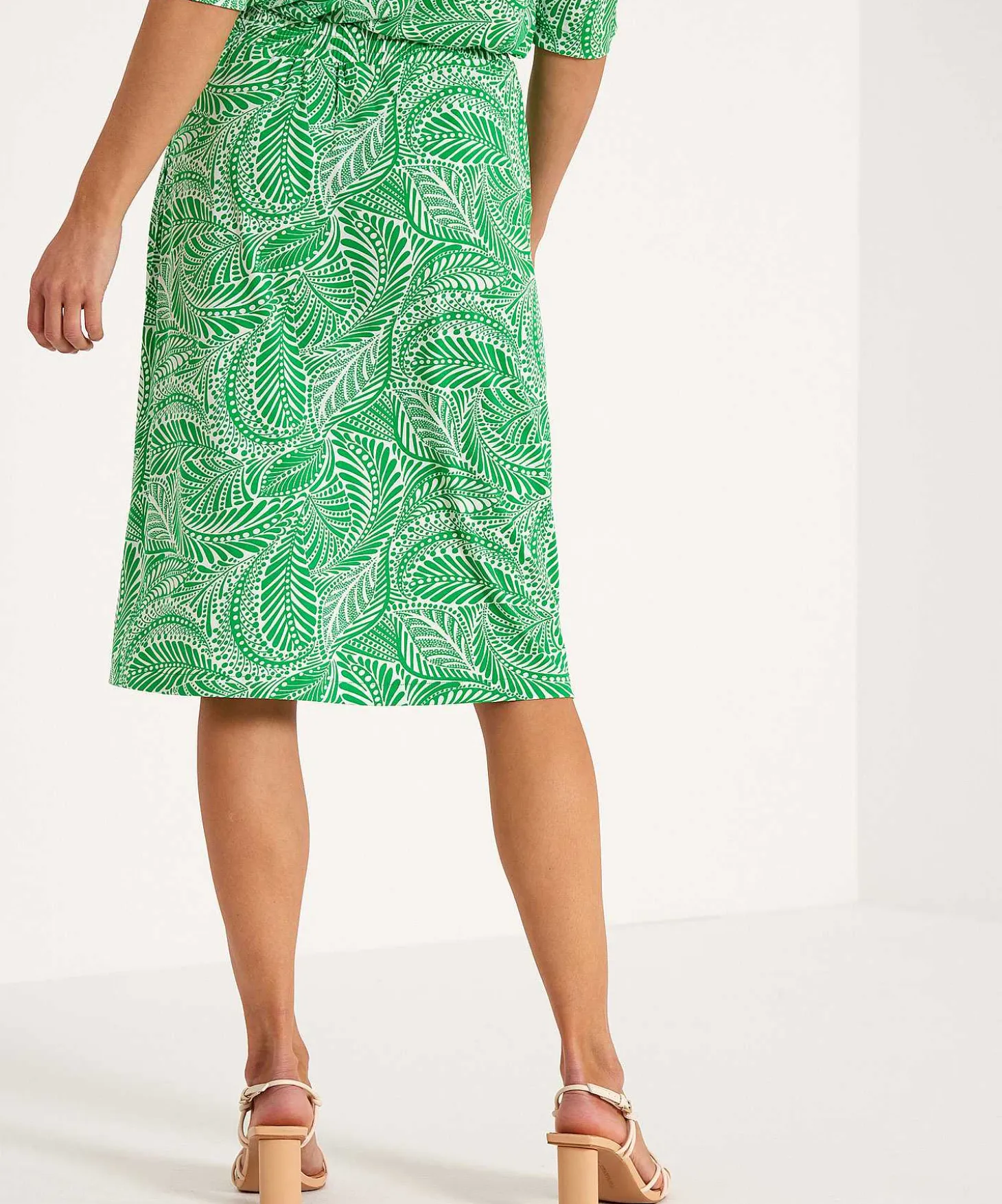 Kyra Rok Bladprint Verda