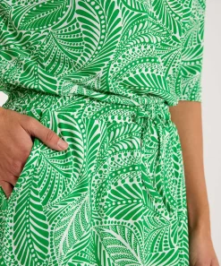 Kyra Rok Bladprint Verda