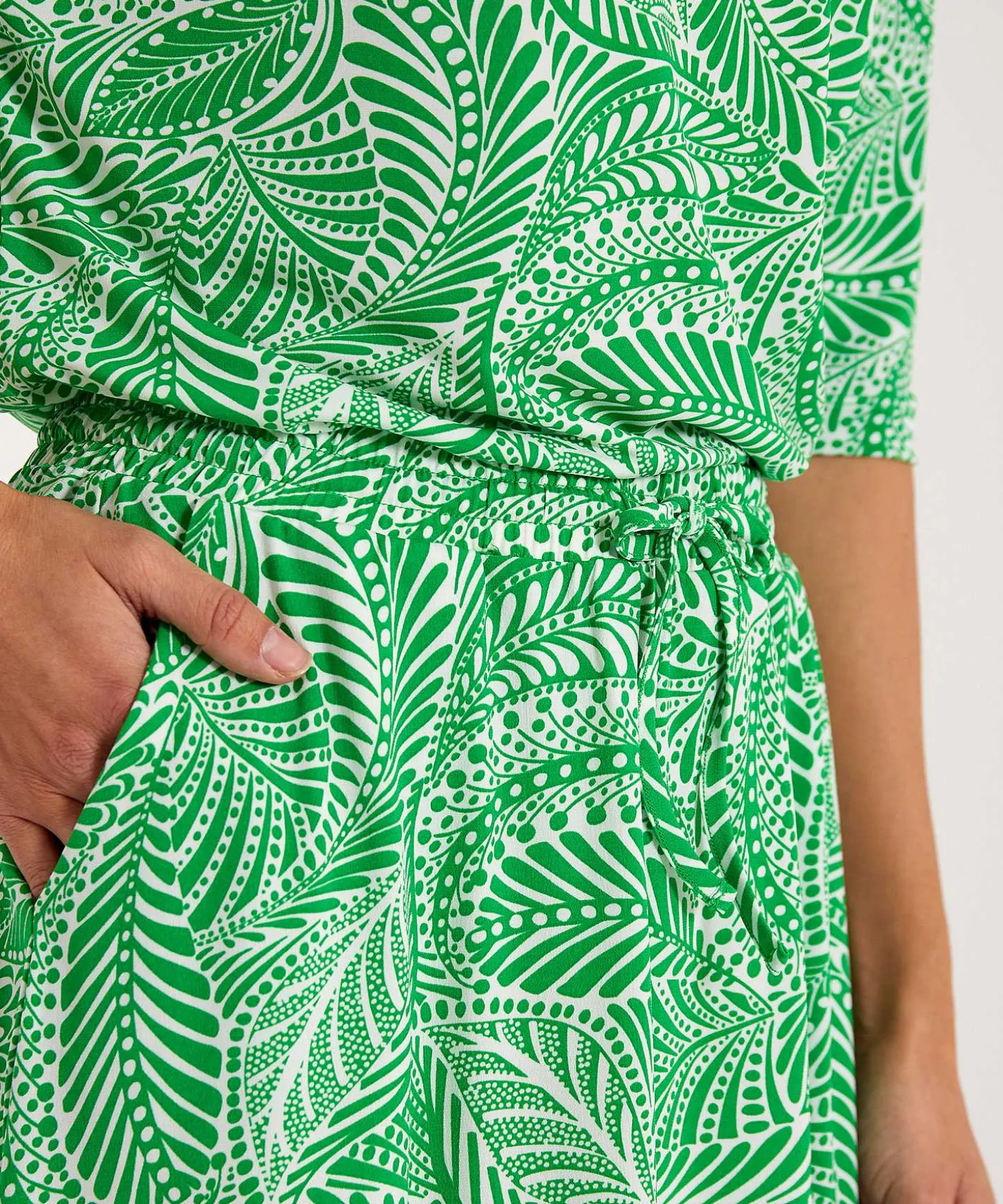 Kyra Rok Bladprint Verda