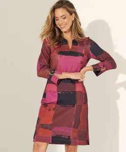 Kyra Scuba Jurk Abstract Nita