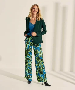 Kyra Silky Broek Flower Agatha