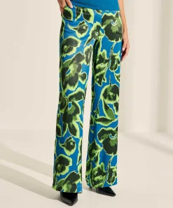Kyra Silky Broek Flower Agatha
