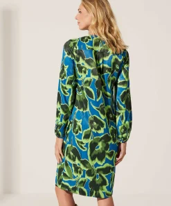 Kyra Silky Jurk Flower Arlino