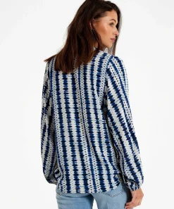 Kyra Tie Dye Stripes Blouse Nouky
