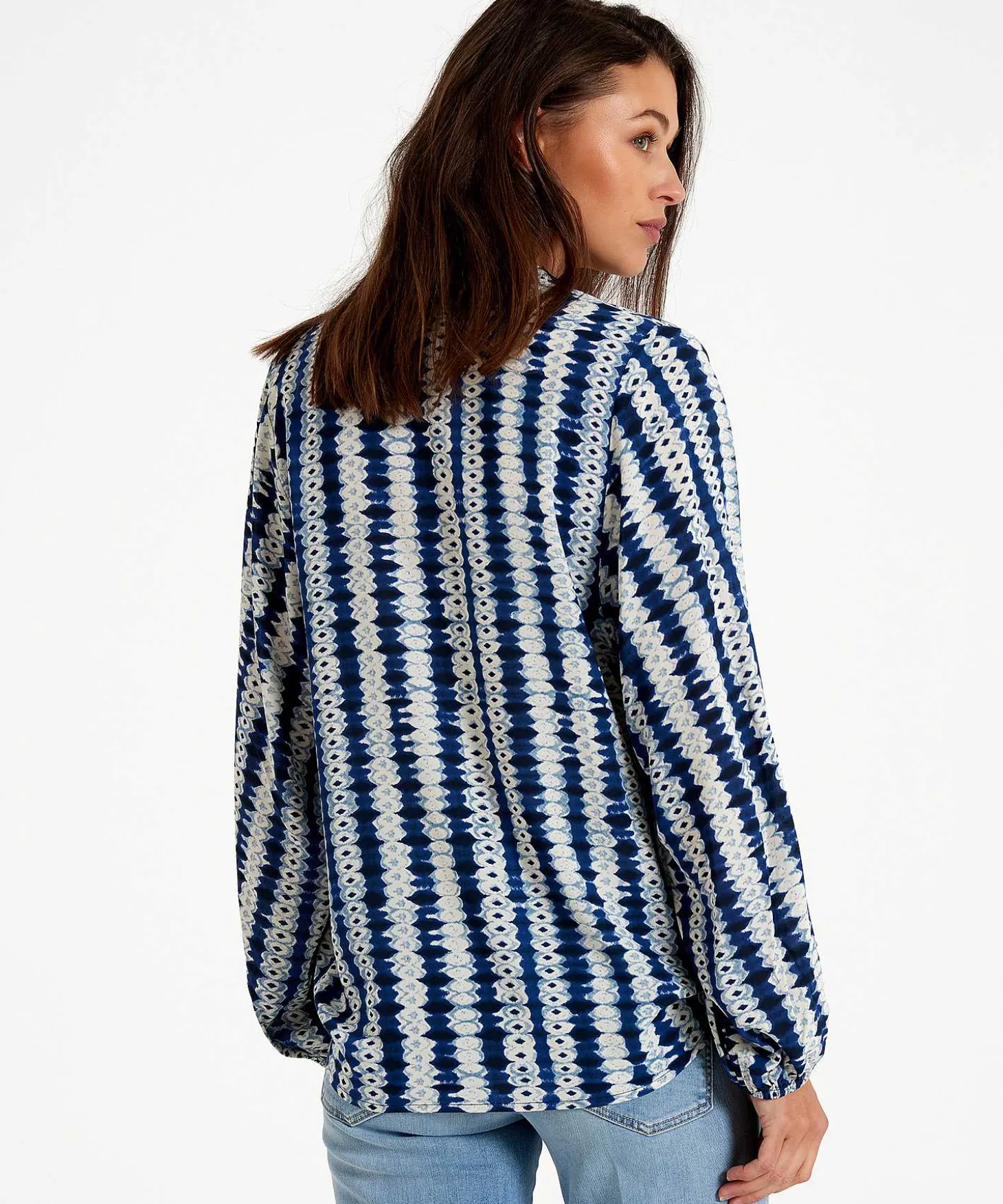 Kyra Tie Dye Stripes Blouse Nouky