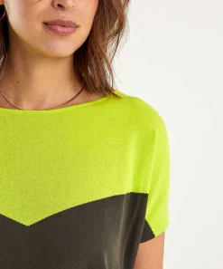 Kyra Truitje V-Vorm Colorblock Alika
