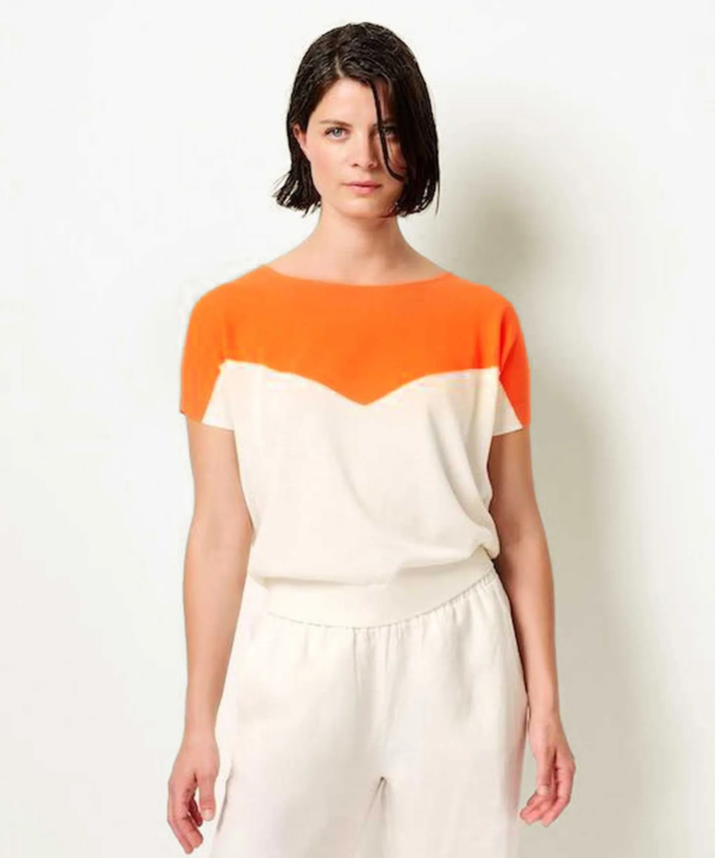 Kyra Truitje V-Vorm Colorblock Alika