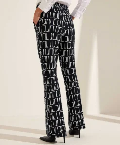 Kyra Wide Leg Broek Geo Print Dipper