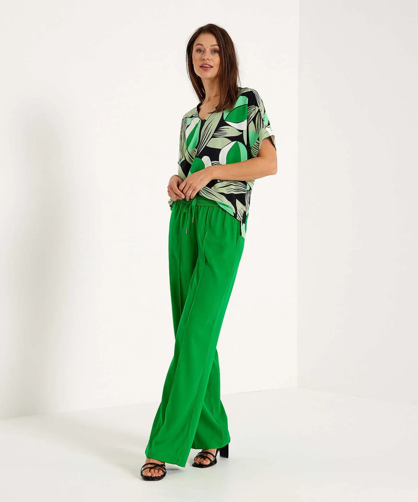 Kyra Wide Leg Broek Ines