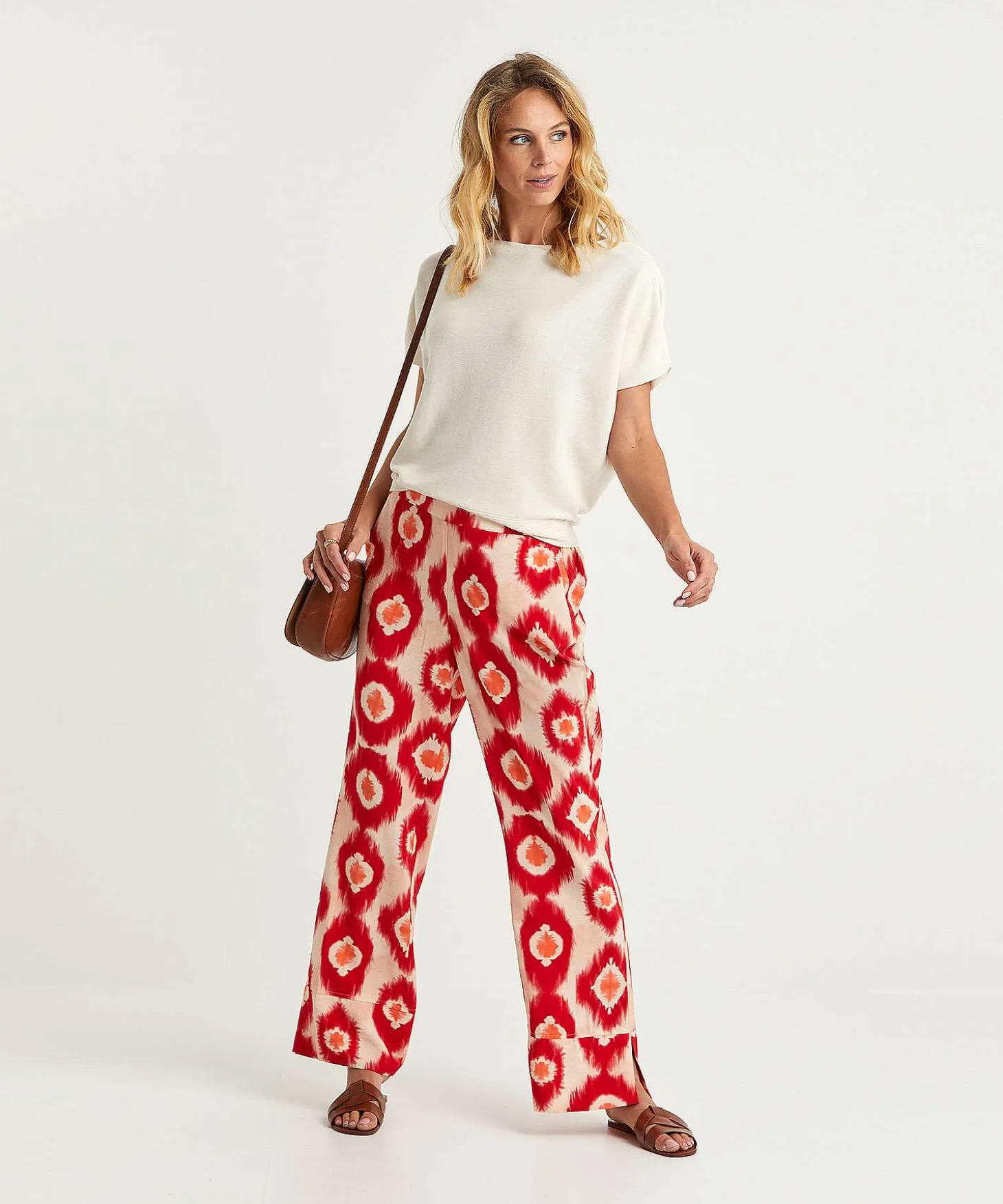 Kyra Wide Leg Broek Tie-Dye Dot Natalie