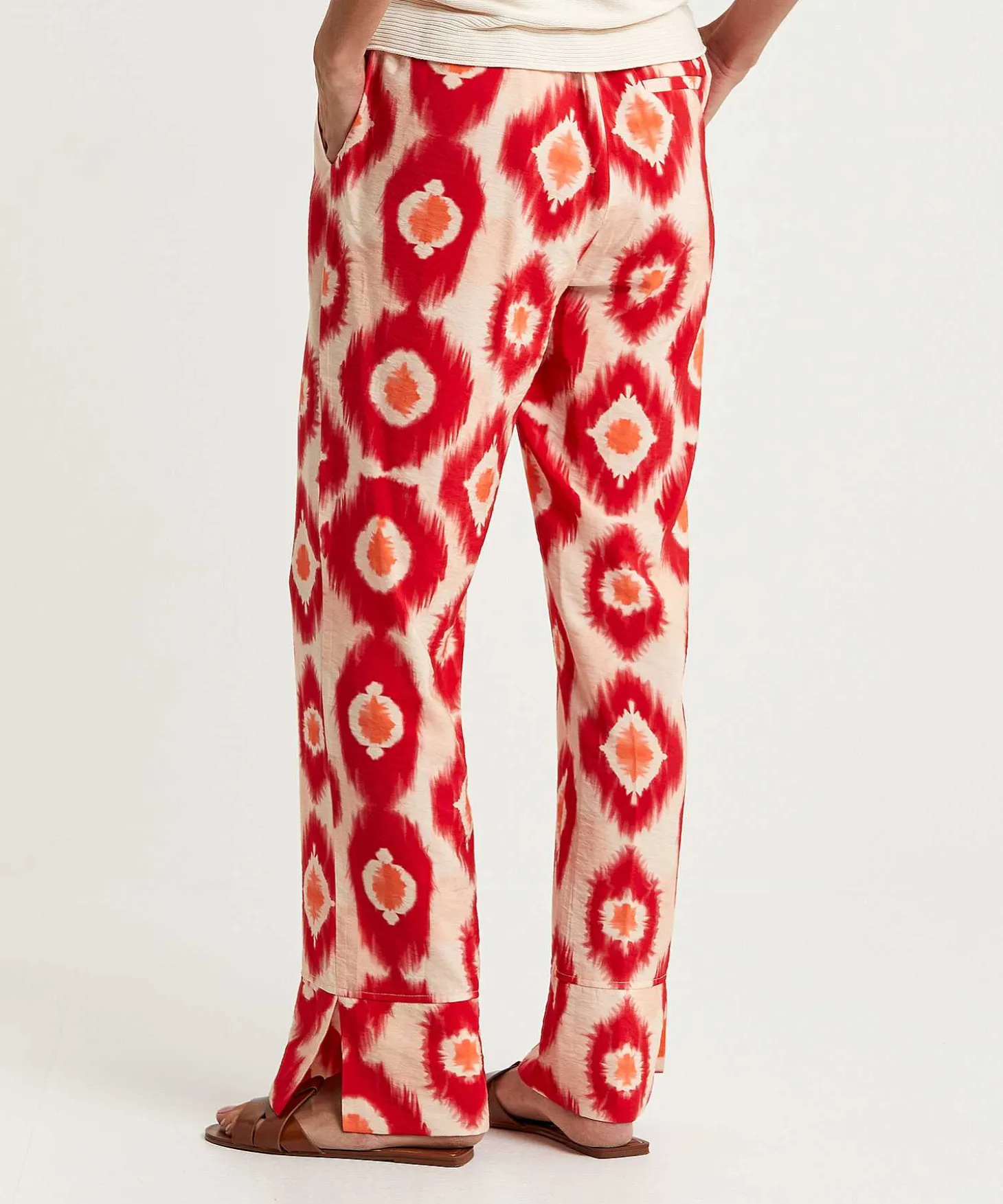 Kyra Wide Leg Broek Tie-Dye Dot Natalie