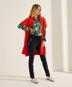 Lasalle Blouse Bladprint Zijde New York