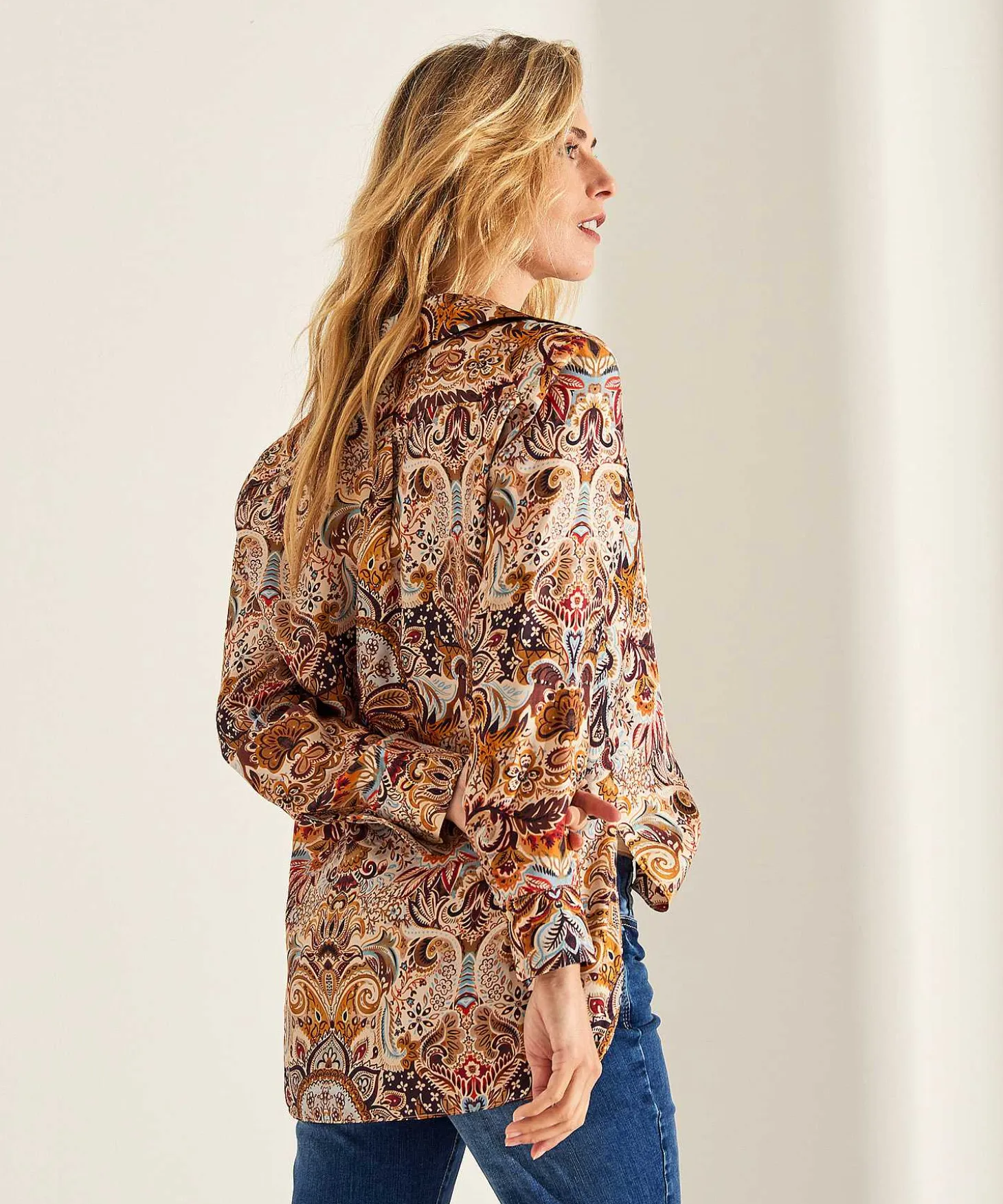 Lasalle Blouse Paisleyprint Zijde Bali
