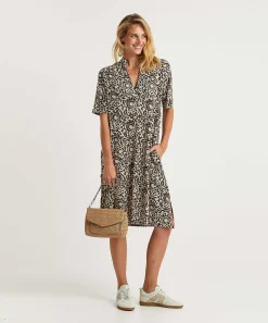 Lasalle Slinky Jurk Met Print
