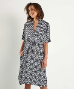 Lasalle Slinky Jurk Met Print