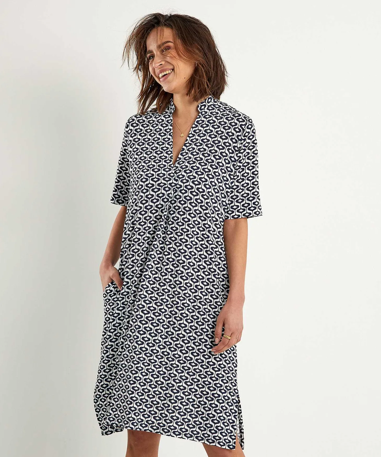 Lasalle Slinky Jurk Met Print
