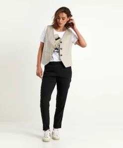 Leo & Ugo T-Shirt Fashionprint Met Pareltjes