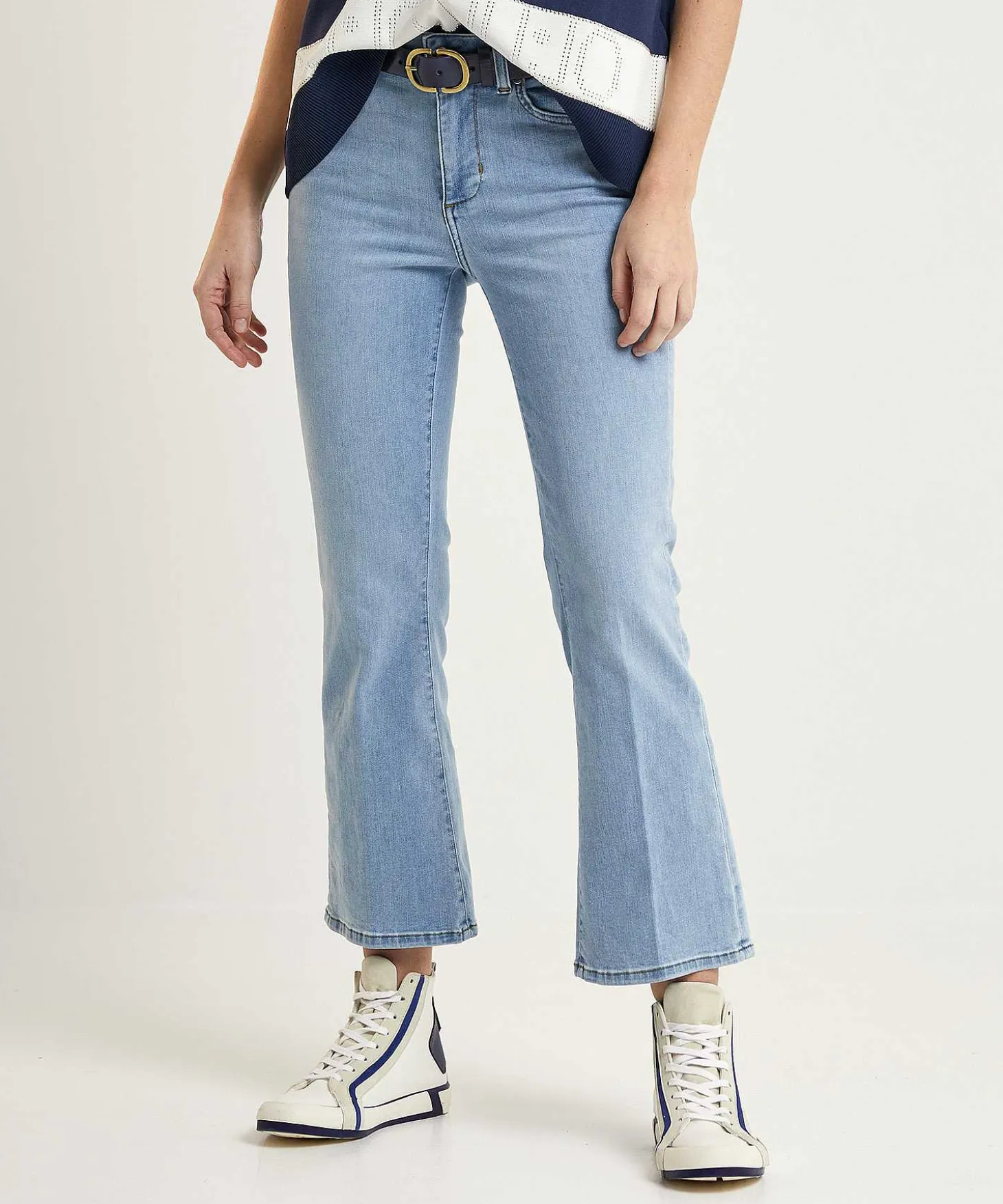 Liu Jo Cropped Flared Jeans Authentic Fly