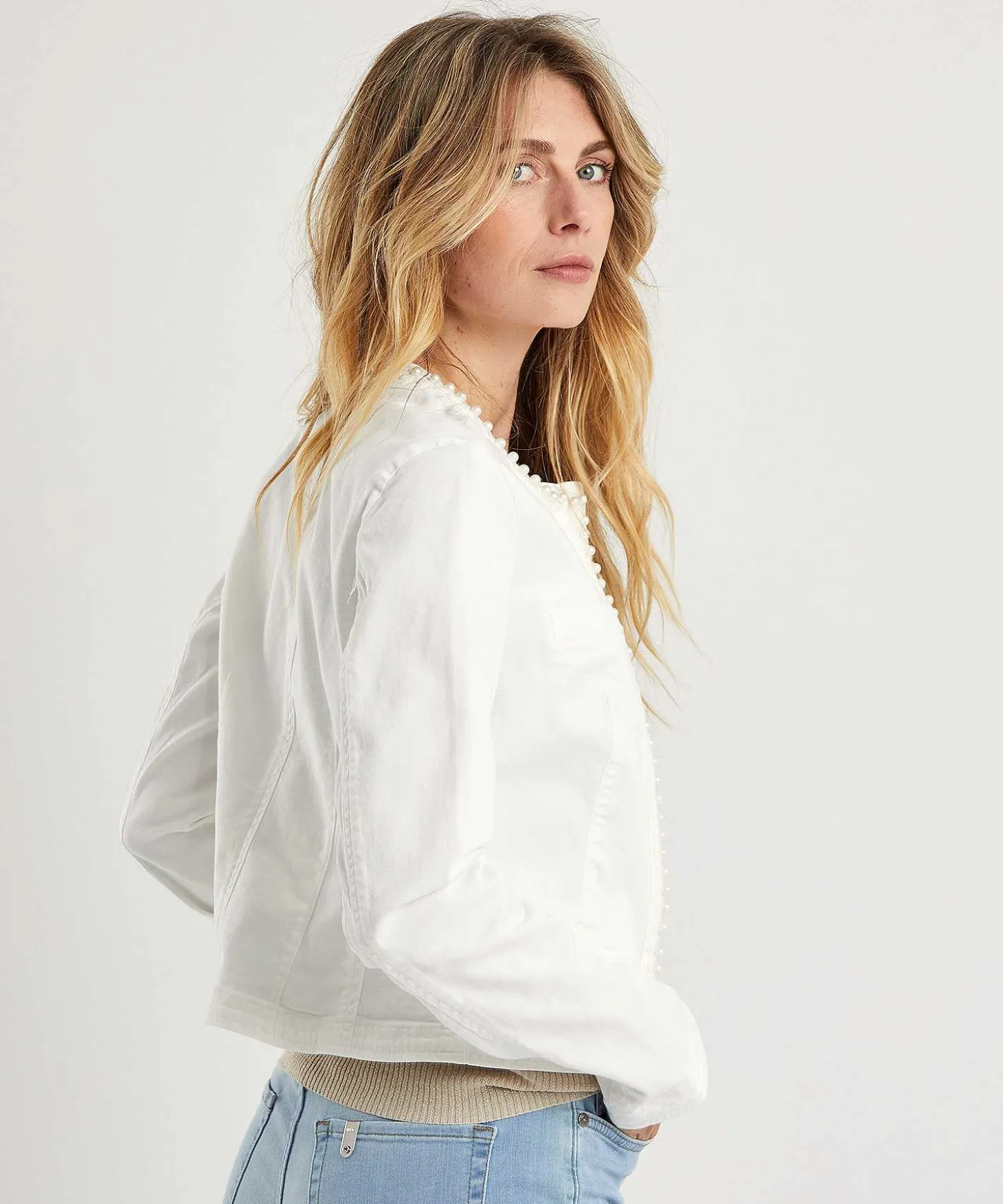 Liu Jo Denim Jasje Met Parels