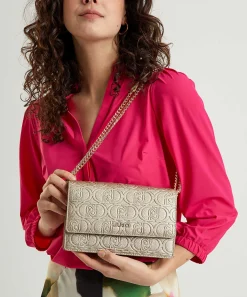 Liu Jo Goudkleurig Crossbody Tasje