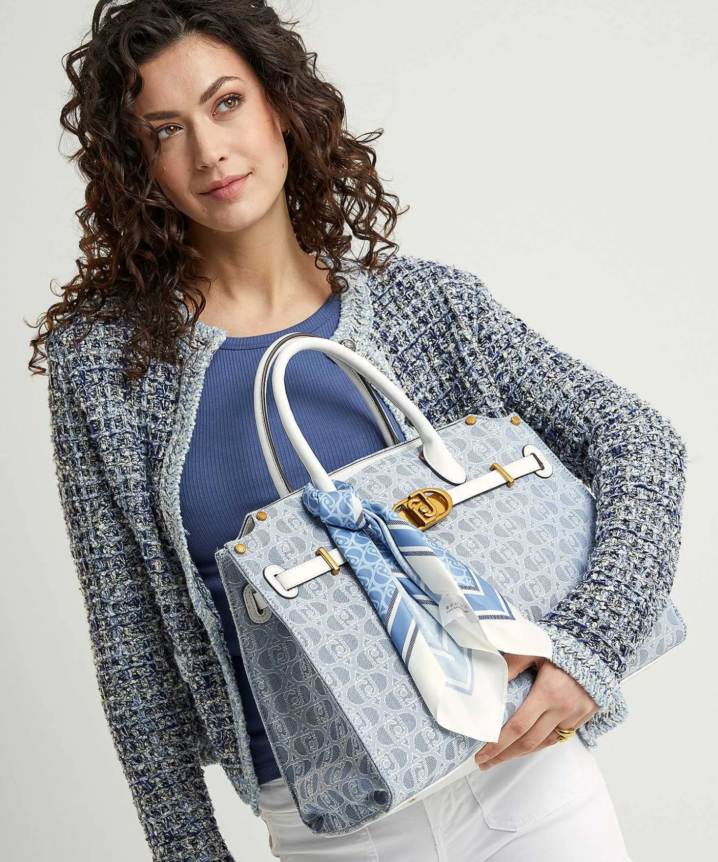 Liu Jo Handtas Tekstprint Denim