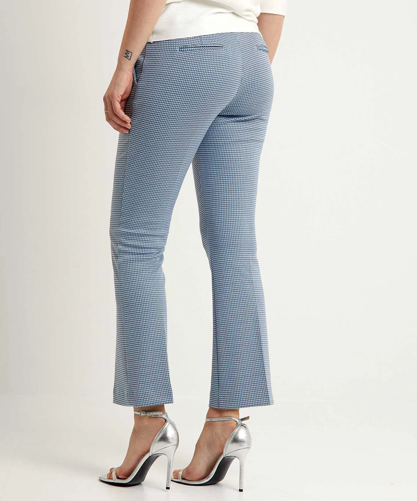 Liu Jo Jacquard Kick Flare Broek Minimal