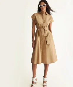 Liu Jo Poplin Jurk Met Ceintuur