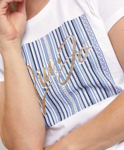 Liu Jo T-Shirt Print Glitter En Strass