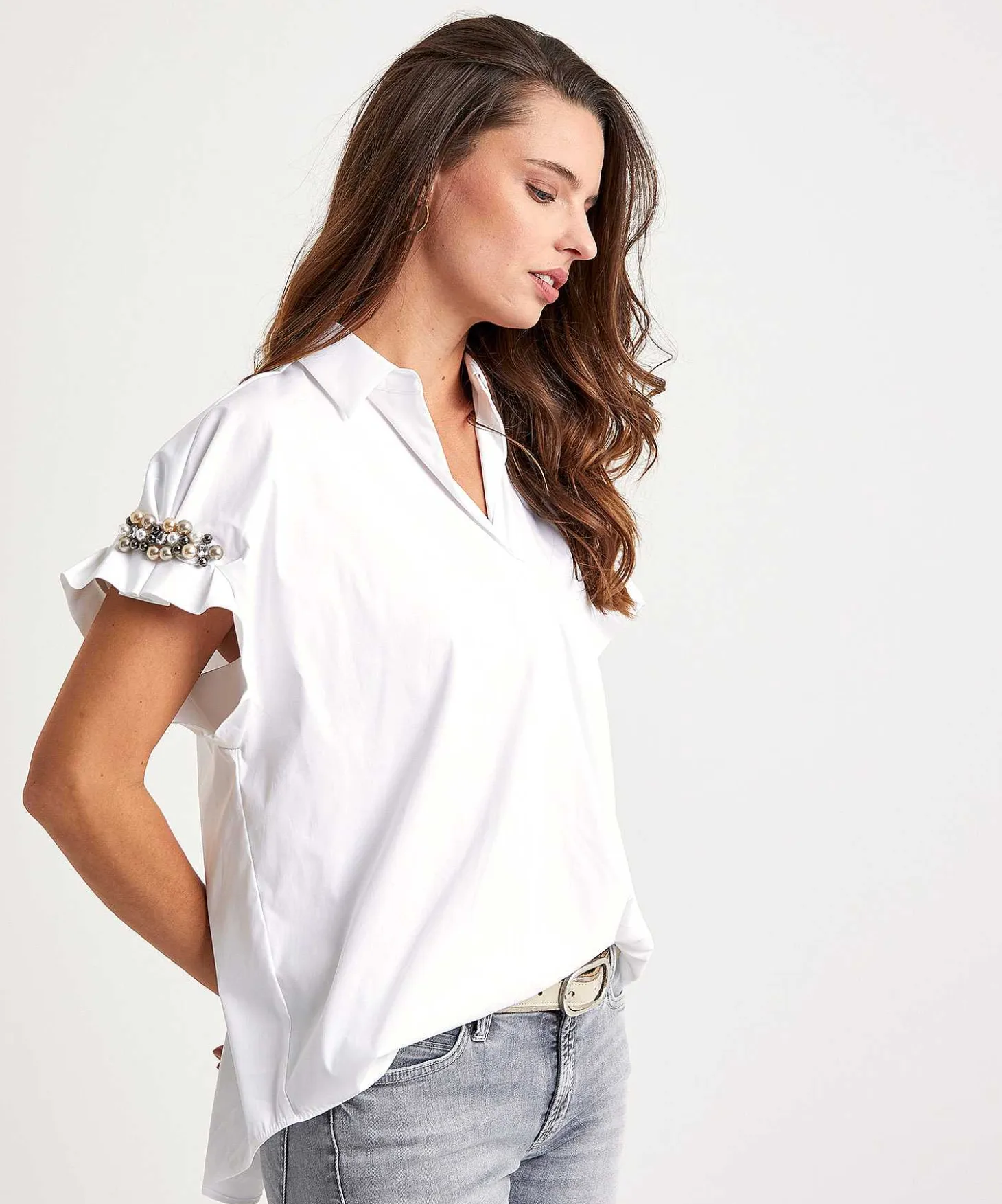 Louis And Mia Blouse Met Parels